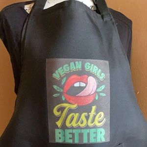 Vegan girls taste better apron new